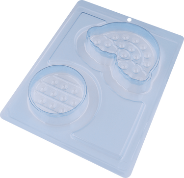 Pop It Fidget Round and Cloud 3-Part Chocolate Mold (BWB) - ViaCheff.com
